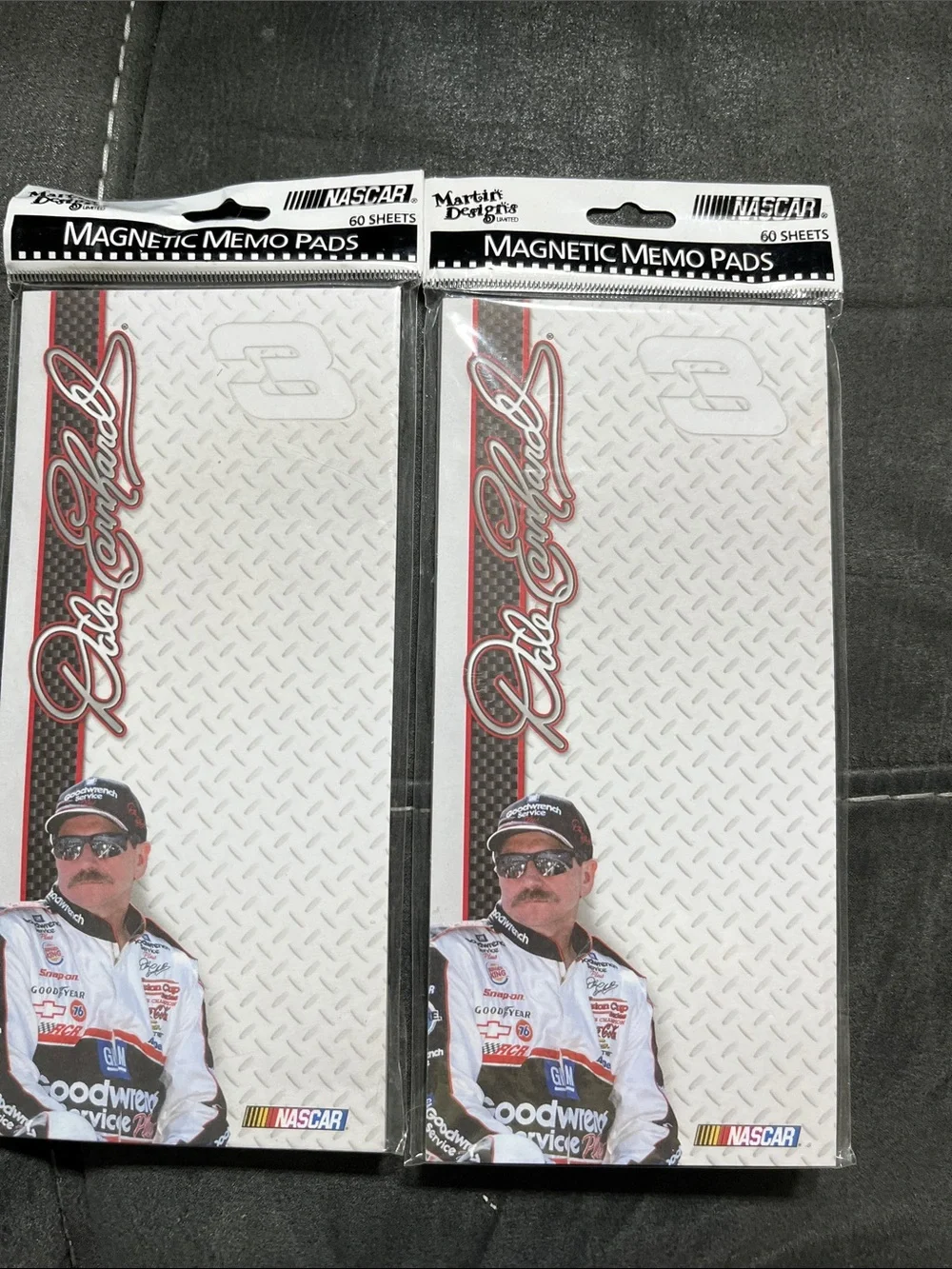 Dale Earnhardt sr magnetic memo pad bundle of 2